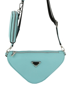 Fashion Triangle 2-in-1 Crossbody Bag LHU467 BLUE